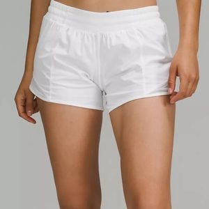 Lululemon hotty hot shorts white